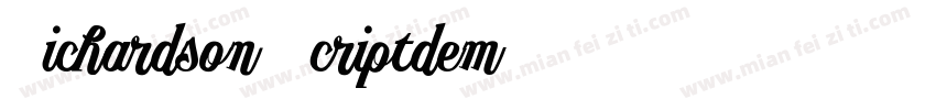 Richardson Scriptdem字体转换